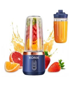 Portable Blender Electric Juicers Fruit Mixers USB Rechargeable Smoothie Mini Personal Juicer 6 Blades 3Gears With 1500 Mah Rechargeable Battery-Smoothie For Kitchen A87