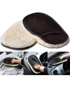 Car Cleaning Gloves Microfiber (1 Pair) | Car Detailing Glove for Interior & Exterior Cleaning | Reusable Dust Removal Gloves for Car Wash & Home Use